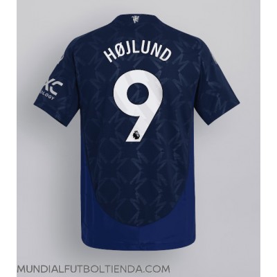 Camiseta Manchester United Rasmus Hojlund #9 Segunda Equipación Replica 2024-25 mangas cortas Camiseta Manchester United Rasmus Hojlund #9 Segunda Equipación Replica 2024-25 mangas cortas